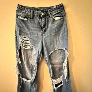 FashionNova ripped jeans